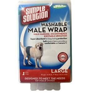 Simple Solution Washable Male Dog Wrap Large #1 Wrap New & Improved